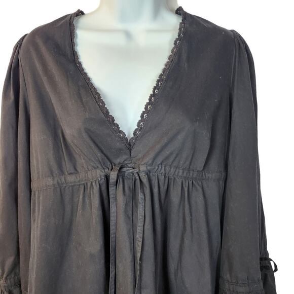 McQ Dress Size Small McQ By Alexander McQueen Black Ruffled Dress IT 38 / US S - Picture 9 of 14